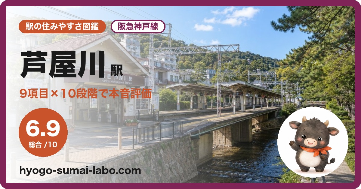 芦屋川駅前の写真