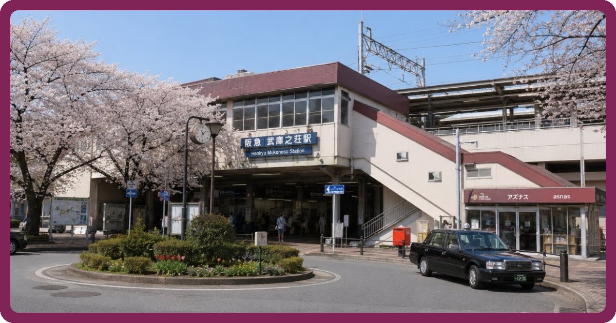 武庫之荘駅前の写真