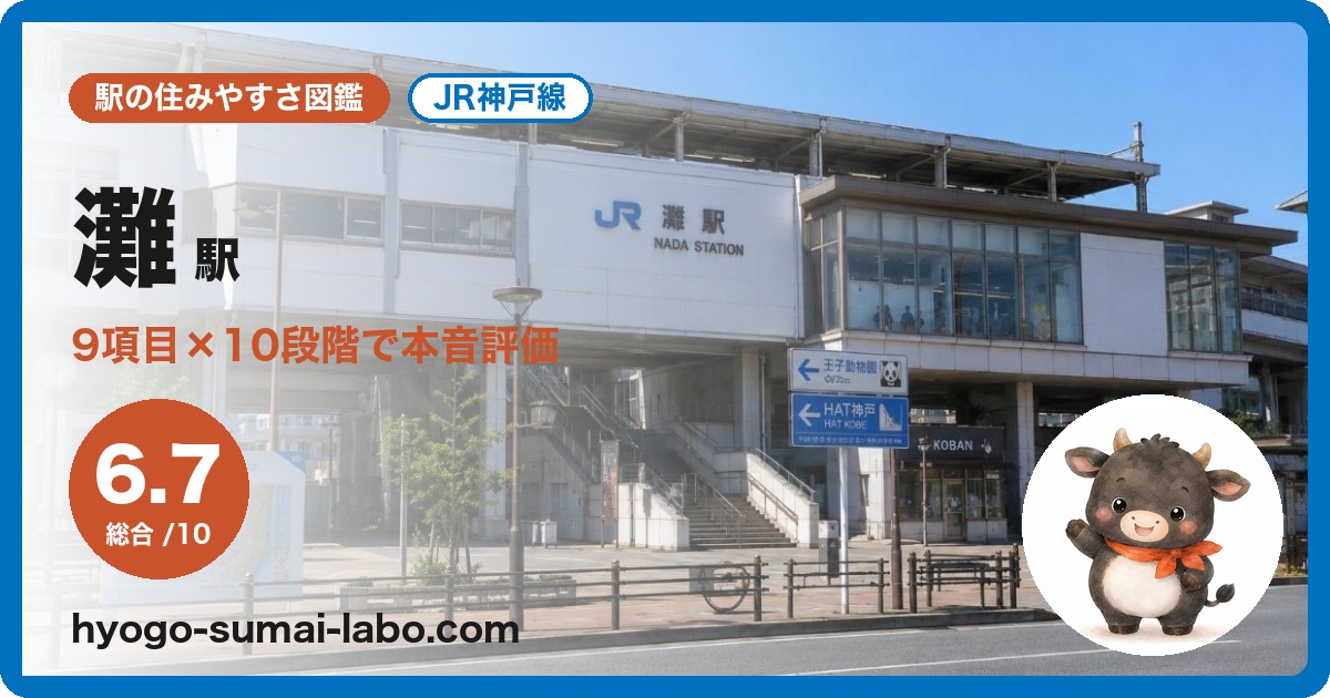 灘駅前の写真