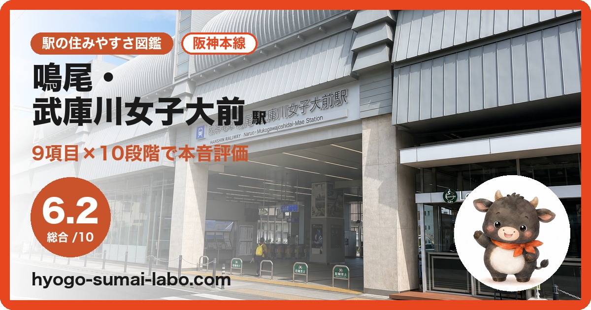 鳴尾・武庫川女子大前駅の住みやすさ