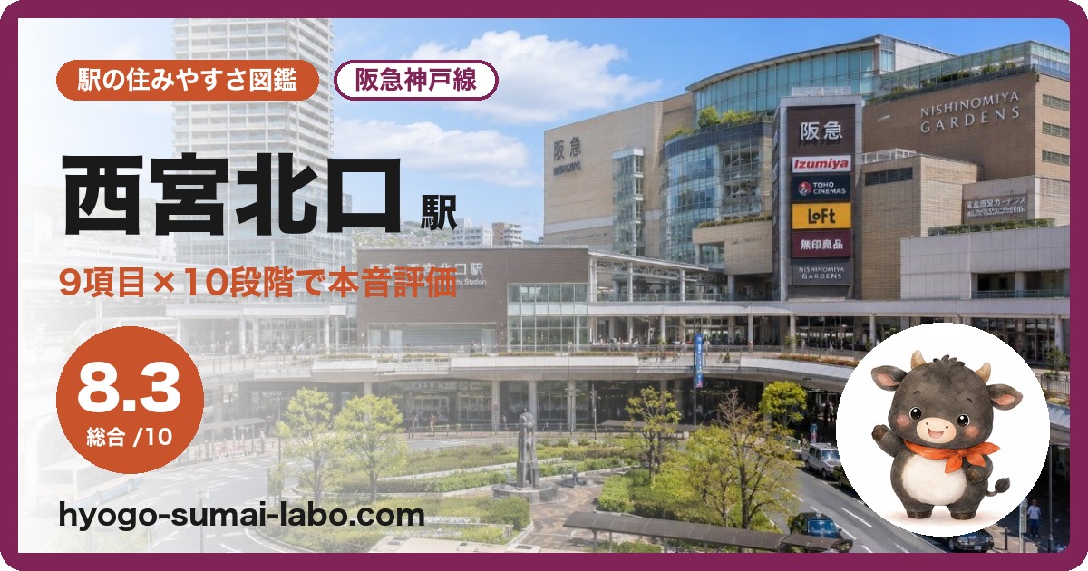 西宮北口駅前の写真
