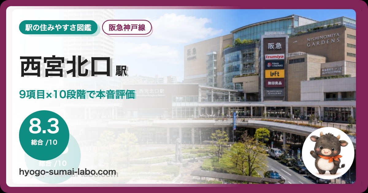 西宮北口駅前の写真