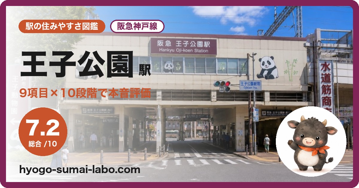 王子公園駅前の写真