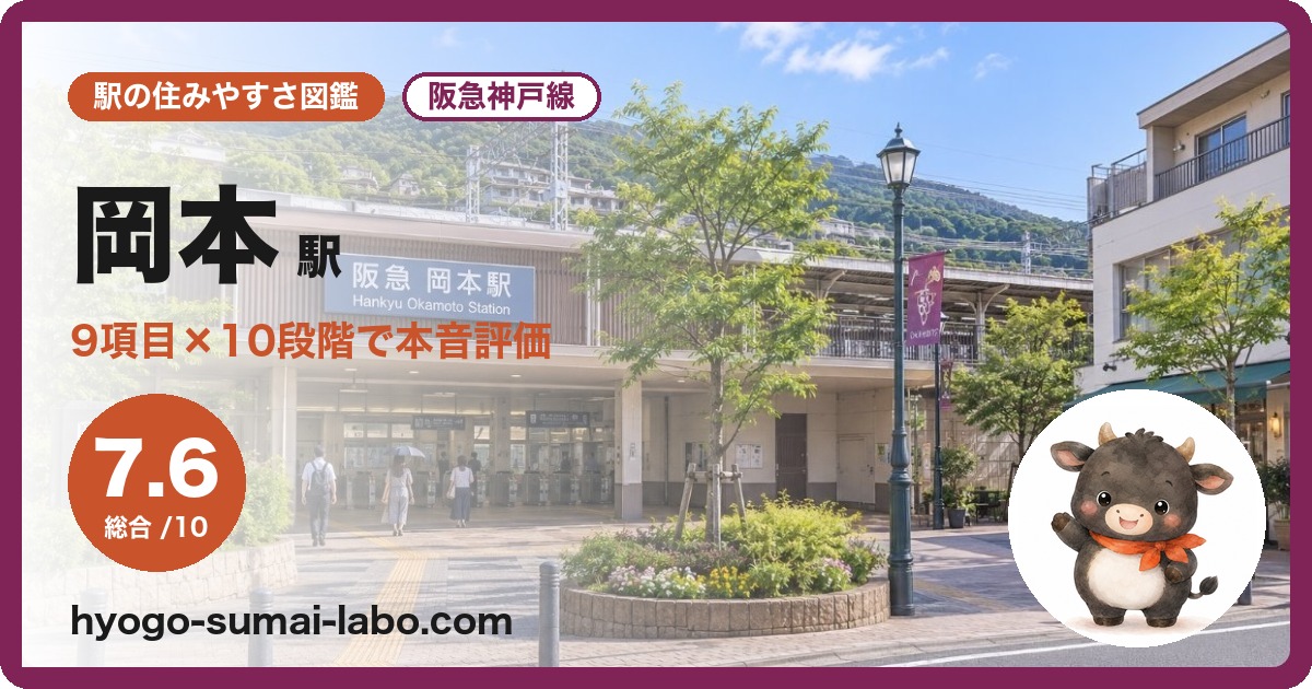 岡本駅前の写真