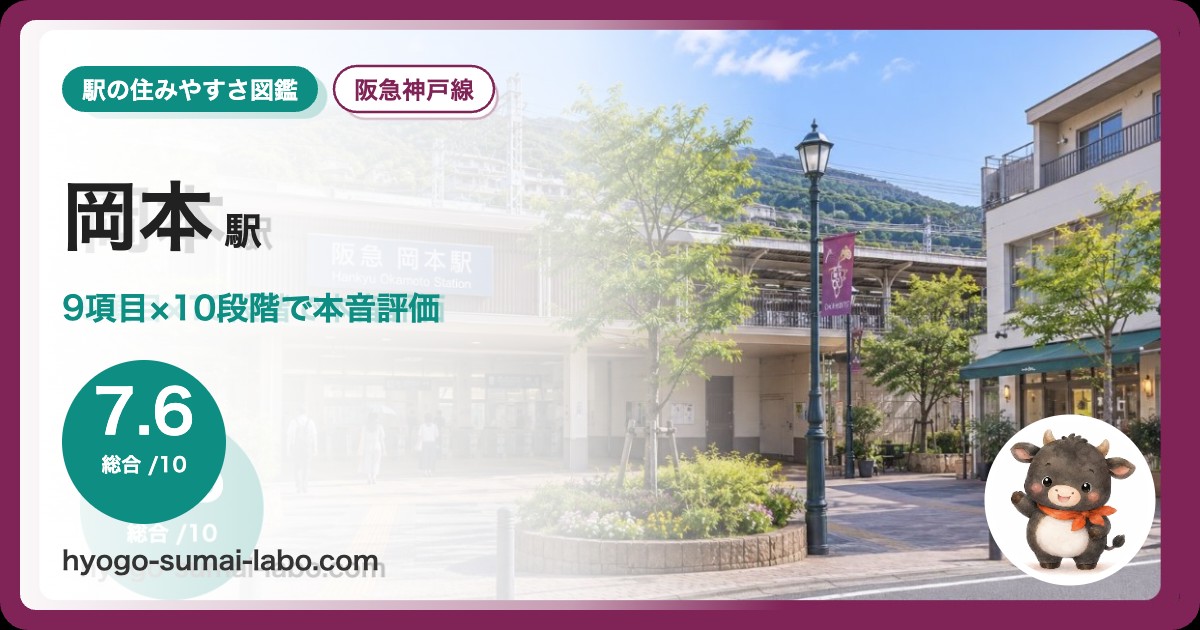 岡本駅前の写真
