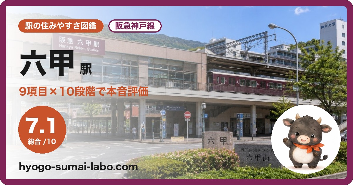 六甲駅前の写真