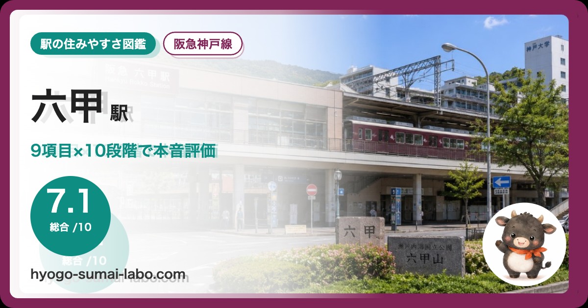 六甲駅前の写真