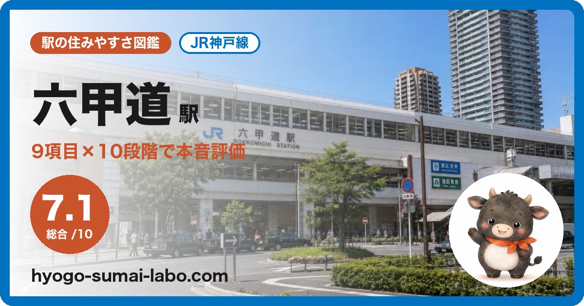 六甲道駅前の写真