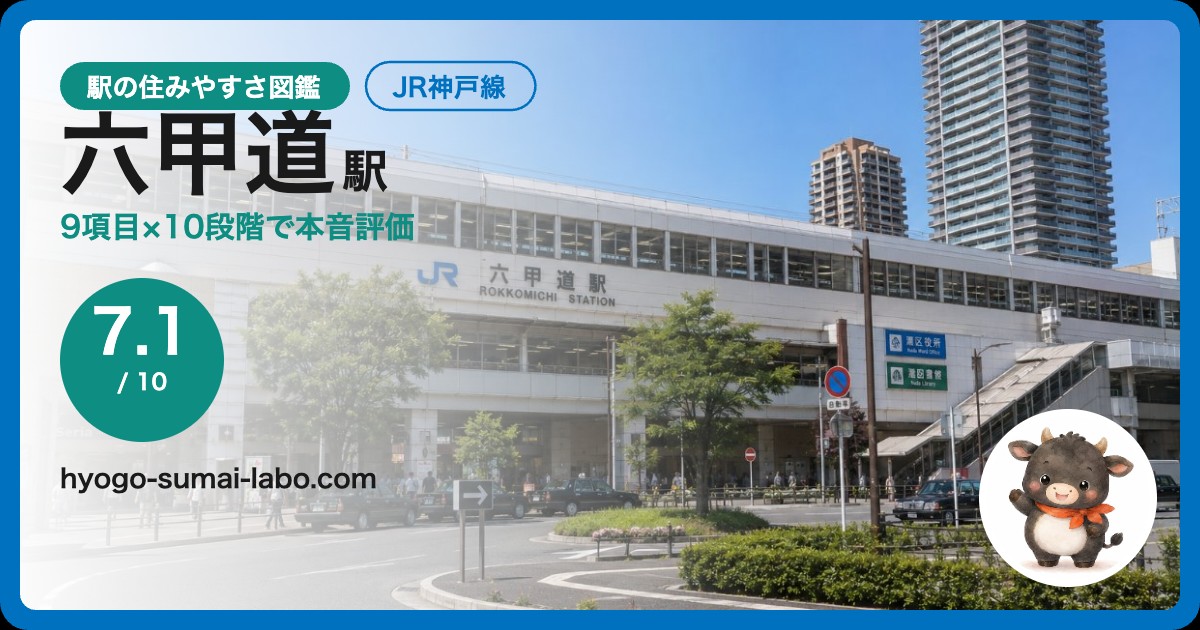 六甲道駅前の風景