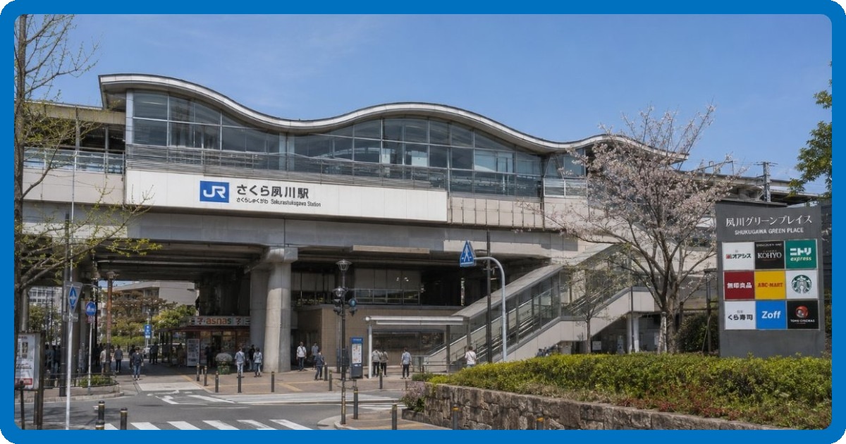 さくら夙川駅前の写真