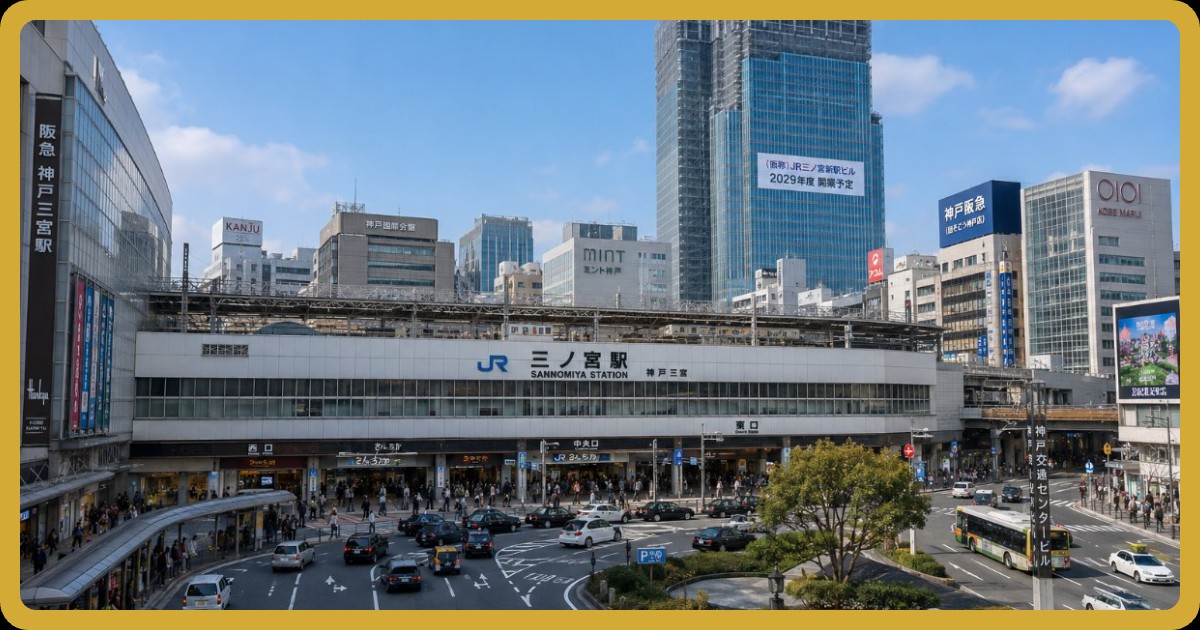 三宮駅前の写真