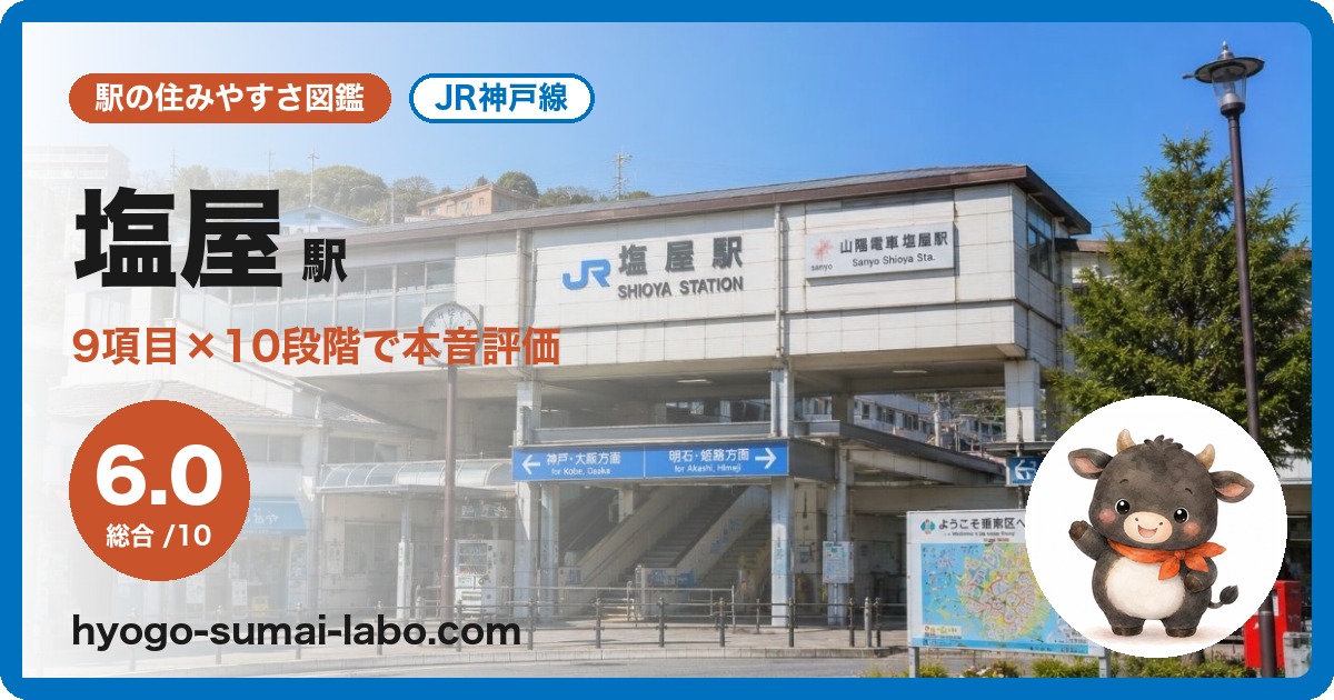 塩屋駅前の写真
