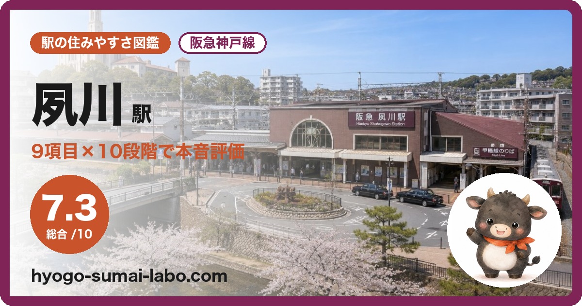 夙川駅前の写真