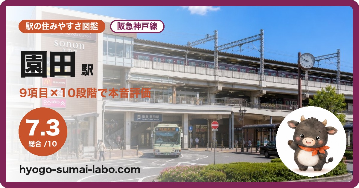 園田駅前の写真