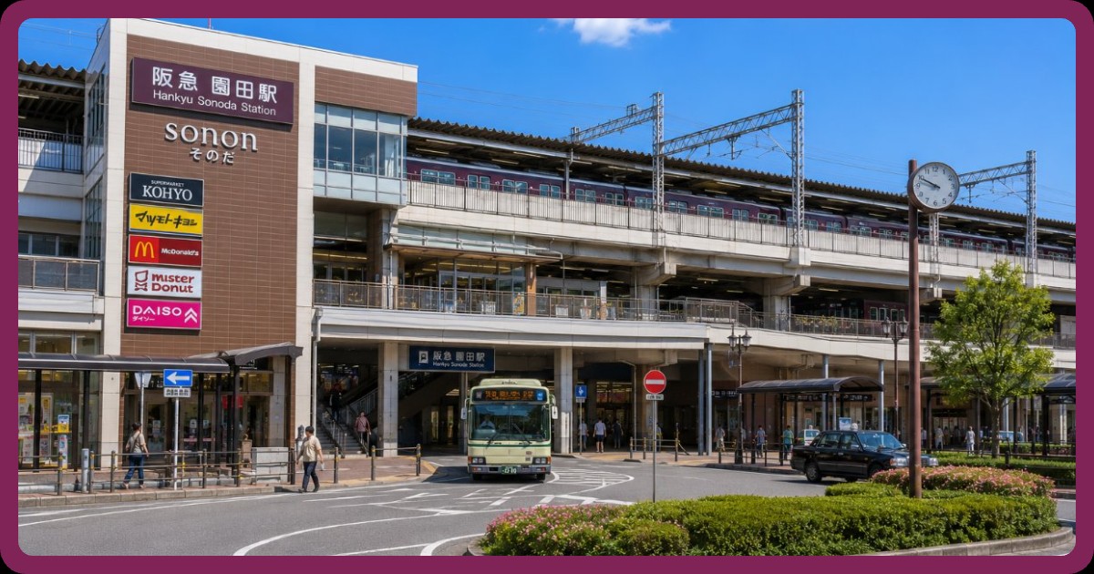 園田駅前の写真