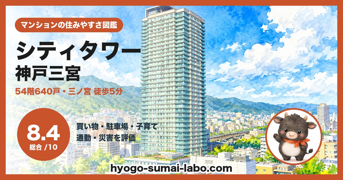 シティタワー神戸三宮の住みやすさ（総合8.4）