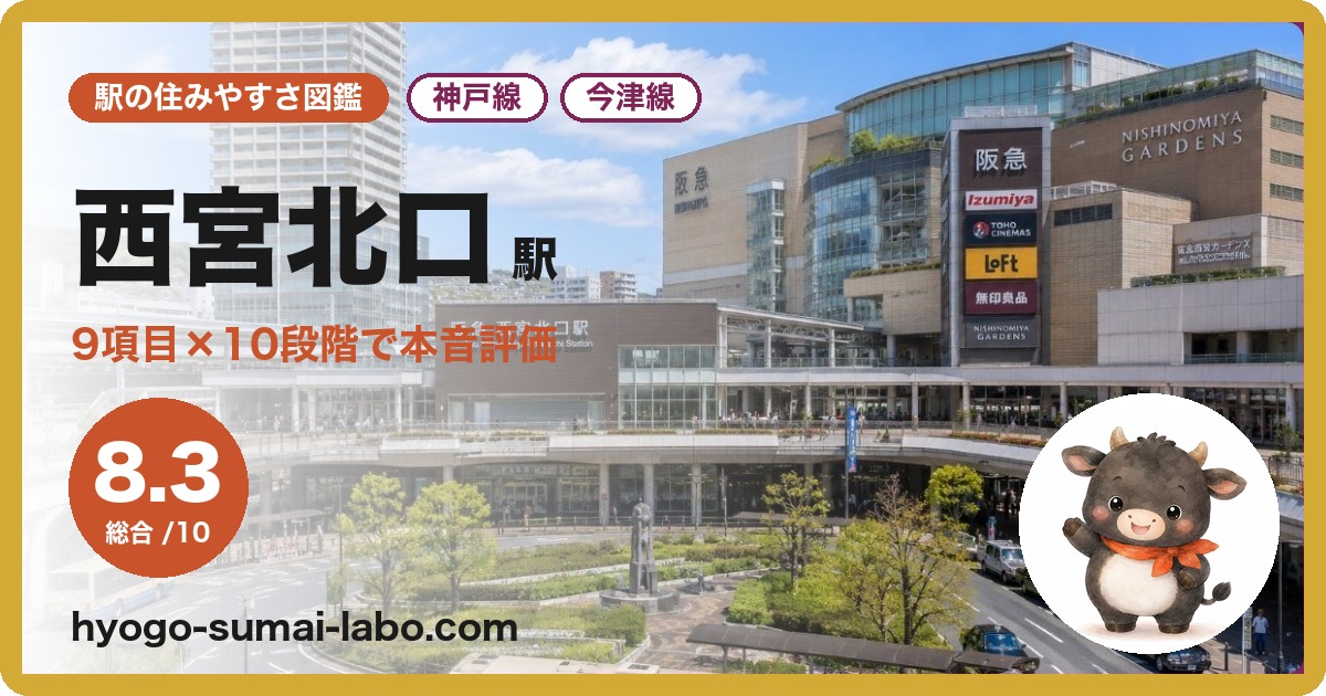 西宮北口駅前の写真
