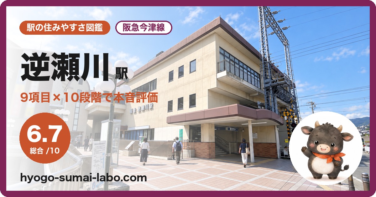 逆瀬川駅前の写真