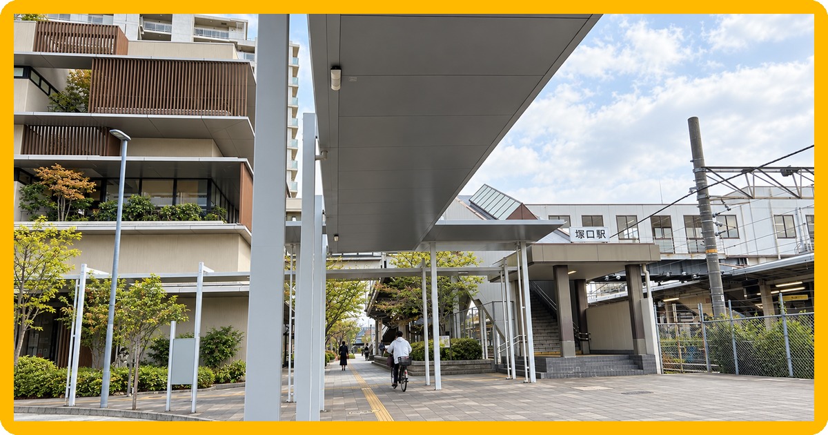 JR塚口駅前の写真